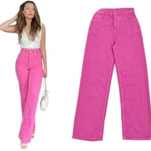Nillion Enterprise Women High Waist Wide Leg Denim Baggy Jeans