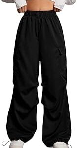 Women's Baggy parashut Cargo Trousers, Relaxed Fit treanding Look