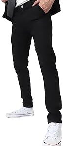 Men's Slim Fit Black Stretch Jeans
