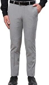 Men's Straight Fit Mid Rise Trouser