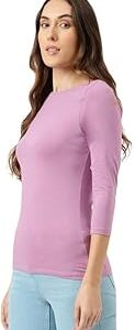 Women's Solid Slim Fit T-Shirt
