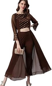 Women's Georgette Ethnic Motifs Kurta Set