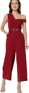 Women's Polyester Fit & Flare Jumpsuit