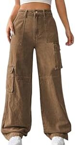 Stylish Straightfit Cargo Jeans for Women