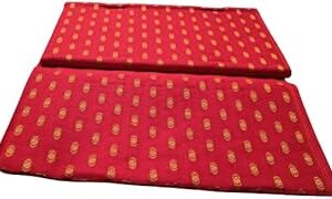 Shri Shyam Creation Smc Cotton Unstitched Blouse Material red