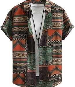 ll Half Sleeves Printed Casual Stylish Premium Goa Floral Printed Lycra Slim Fit Cut Away Collar Casual Shirt