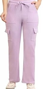 Women Loose Fit Knitted Cargo - Pink (BZCR48)