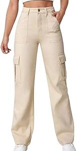 Women's Flap-Pocket High-Rise Regular Fit Relaxed || Boyfriend Jeans - Pure Denim Pants || 6-Pocket