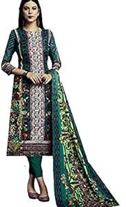 Women's Winter wear Pure woollen Pashmina unstitched Digital Style Print palazzo pant suit dress material with pure Pashmina Shawl Dupatta with four side lace