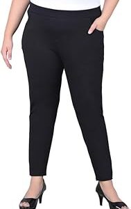 Women Plus Size Straight Fit High Waist Stretchable Fashion Jegging Jeans Denim Black