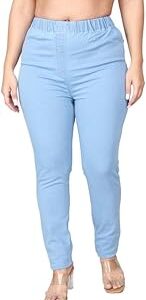 Jeggings for Women | Slim Fit | Plus Size | high Waist | Stretchable Denim