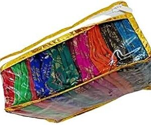Women's Cotton Blend Unstitched 1 Meters Each Blouse Materials (Multicolour, Free Size) - Pack of 10 Pieces -SA48