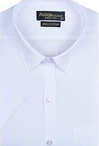 Plain Solid Cotton Half Sleeves Regular Fit Formal Shirt for Men(GCR192)