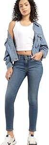 Women's 711 Skinny Mid Rise Blue Jeans