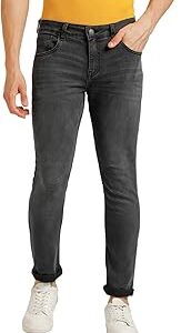 Men's Regular Fit Washed Jeans Stretchable