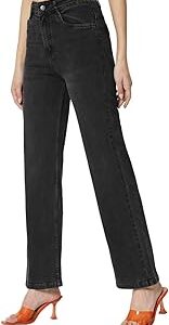 Women's High-Rise Straight Fit Stretchable Jeans