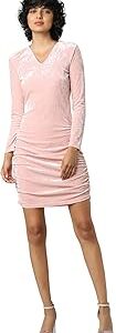 Women's Mini Length Polyester Blend Bodycon Dress