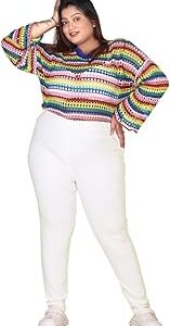 High Waist Plus Size Women's Denim Slim Fit Stretchable Jeggings
