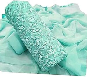 Zeus Store zeus exclusive dress material suit for GROGEOUS women. (sky blue)