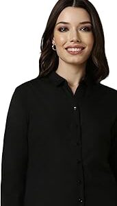 Women's Cotton Solid Classic Fit Shirt