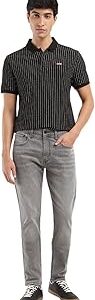 Men's 512 Slim Tapered Fit Mid Rise Black Jeans