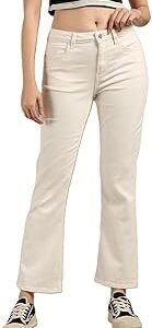 Women's Wide Leg Fit Mid Rise Jeans