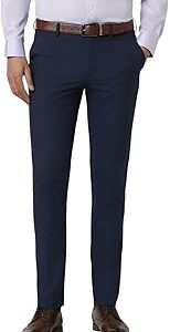Mid Rise Solid Formal Trouser for Men|Slim Fit |Plain Formal Pants