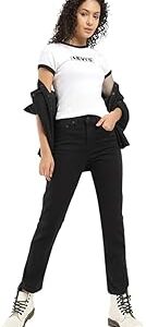 Women's High Rise 724 Slim Straight Fit Jeans