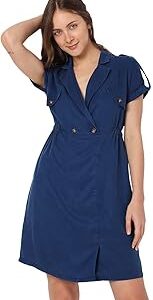 Women's Mini Rayon Shirt Dress