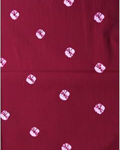 Women's Cotton Unstitched Bandhej Bandhani Dress Material Fabric