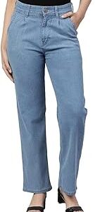 Women's Straight Fit High Rise Jeans