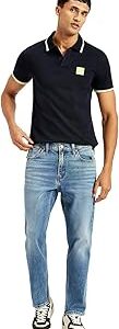 Men's Tapered Fit Mid Rise Jeans