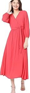 Tie-Up Detail Fit & Flare Midi Dress