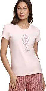 Women's Relaxed Fit T-Shirt (ILTS1LWPPRLBT55413_Pink