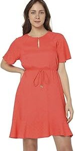 Women's Rayon Fit and Flare Above The Knee Dress