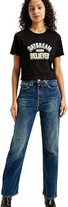 Women's High Rise Ribcage Straight Fit Jeans
