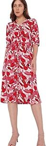 Women's Viscose Shirt Midi Dress