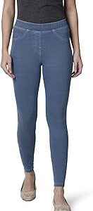 Tailored Cut and Sleek Fit Cotton Elastane Fabric Denim Washed Stretch Flexi Indigo Jegging for Women