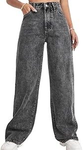 Straight fit Jeans for Women high Waist Stretchable