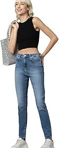 Women Skinny Fit High-Rise Cotton Heavy Fade Stretchable Jeans