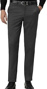 Mid Rise Solid Formal Trouser for Men|Slim Fit |Plain Formal Pants |Flexible Waistband |Stretchable Pants |