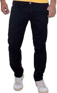 Men's Regular Fit Mid Rise Jeans