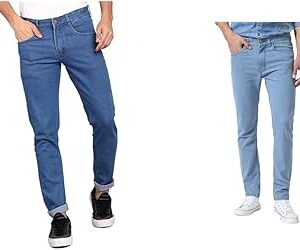 Men's Slim Fit Denim Jeans Stretchable Pack of 2