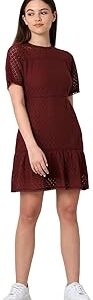 Women's Cotton Fit and Flare Above The Knee Dress