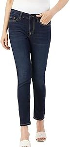 Women's Contrast Stitch Stretchable Skinny Fit Jeans