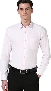 Men's Slim Fit Full Sleeve Self-Design Checkered Shirt | Cotton-Rich | Pin Point Oxford