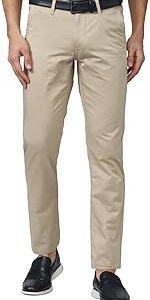 Men's Regular Fit Mid Rise Chinos
