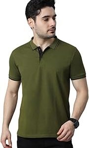 Men's Premium Pique Cotton Polo Collar Neck T-Shirt