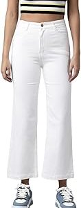 Womens High Rise Crop Length Jeans()