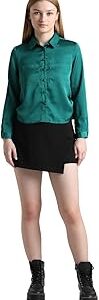 Spread Collar Casual Shirt